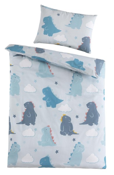 Renforce Baby-Bettwäsche aus 100% Baumwolle - Liebe Monster 100 x 135 cm