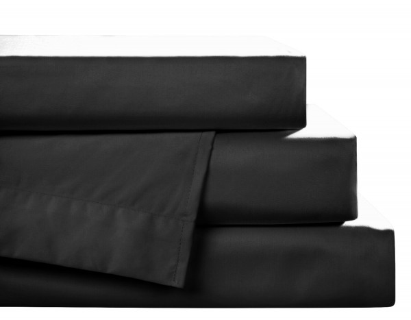 Jersey Spannbettlaken schwarz aus 100% Baumwolle