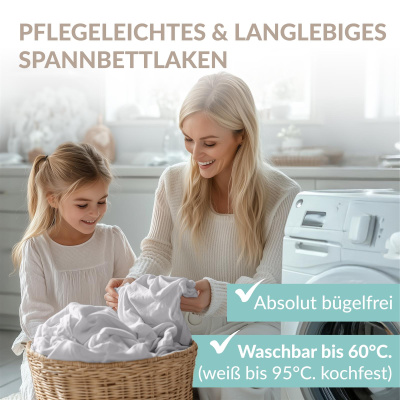 Fein-Jersey Bettlaken 140x200 - 160x200 cm aus 100% Baumwolle – Silber