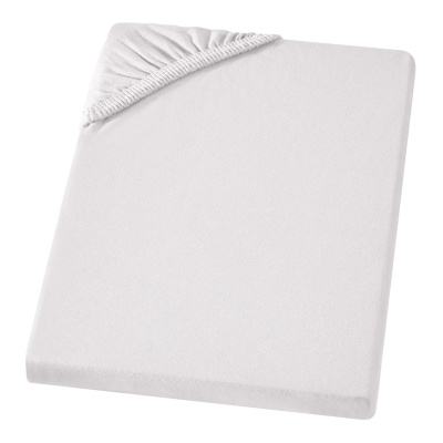 Fein-Jersey Bettlaken 140x200 - 160x200 cm aus 100% Baumwolle – Silber