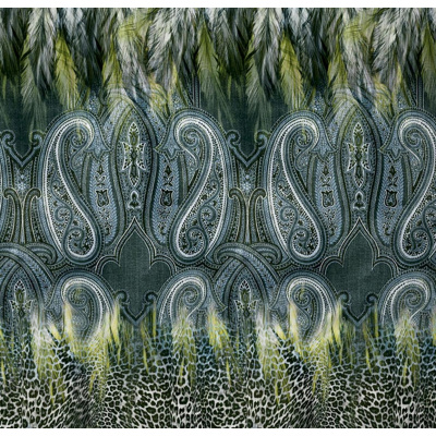 Mako-Satin Bettwäsche aus 100% Baumwolle - Feder Grün