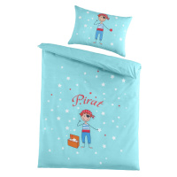Renforce Baby-Bettwäsche aus 100% Baumwolle - Pirat 100 x 135 cm