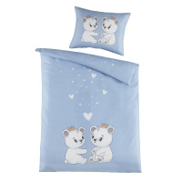 Renforce Baby-Bettwäsche aus 100% Baumwolle - Bären 100 x 135 cm