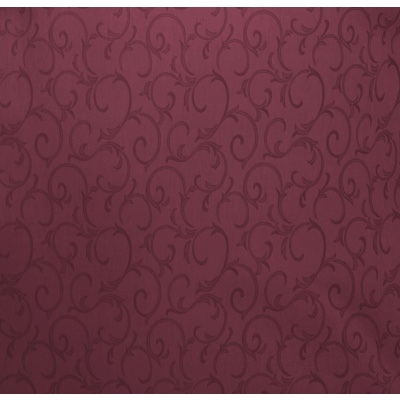 Damast Bettwäsche aus 100% Baumwolle - Ornamente Modern Bordeaux 155 x 220 cm