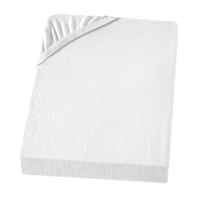 Feinbiber Spannbettlaken 200x200 cm aus 100% Baumwolle – Weiß