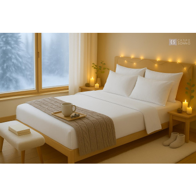 Feinbiber Spannbettlaken 200x200 cm aus 100% Baumwolle – Weiß