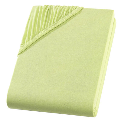 Jersey Spannbettlaken 100x200 cm aus 100% Baumwolle – Apfelgrün