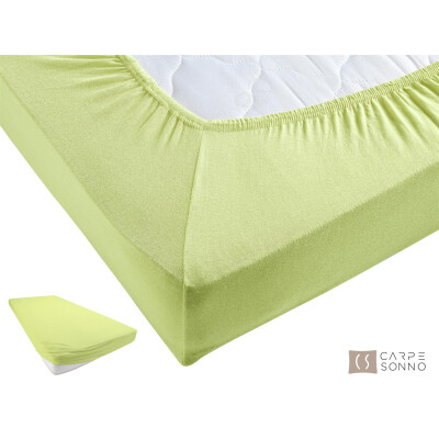 Jersey Spannbettlaken 100x200 cm aus 100% Baumwolle – Apfelgrün