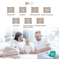 Jersey Spannbettlaken 100x200 cm aus 100% Baumwolle – Apfelgrün