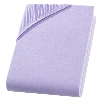Jersey Spannbettlaken 140x200 cm aus 100% Baumwolle – Flieder