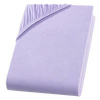 Jersey Spannbettlaken 140x200 cm aus 100% Baumwolle – Flieder