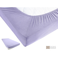 Jersey Spannbettlaken 140x200 cm aus 100% Baumwolle – Flieder