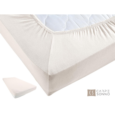 Jersey Spannbettlaken 180x200 cm aus 100% Baumwolle – Natur