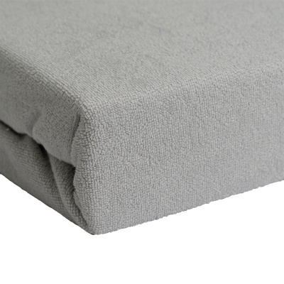 Frottee Spannbettlaken aus 80% Baumwolle, 20% Polyester 160 x 200 cm Silber