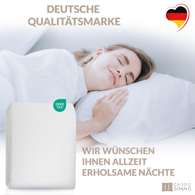 Frottee Spannbettlaken aus 80% Baumwolle, 20% Polyester 180 x 200 cm Weiß
