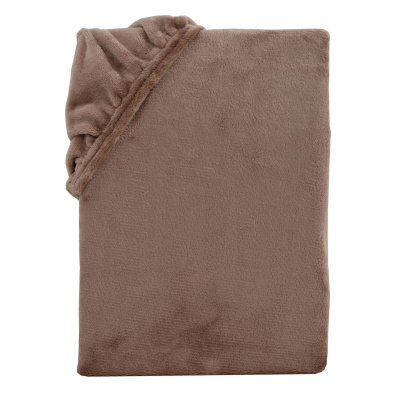 Cashmere Touch Spannbettlaken aus 100% Polyester 100 x 200 cm Nougat