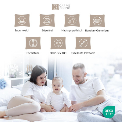 Cashmere Touch Spannbettlaken aus 100% Polyester 140 x 200 cm Anthrazit