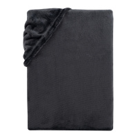 Cashmere Touch Spannbettlaken aus 100% Polyester 140 x 200 cm Anthrazit