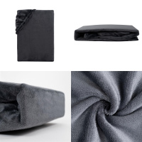 Cashmere Touch Spannbettlaken aus 100% Polyester 140 x 200 cm Anthrazit