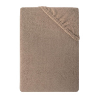 Winter Spannbettlaken aus 80% Baumwolle, 20% Polyester 180 x 200 cm Nougat