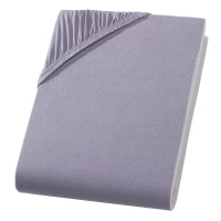 Heavy Jersey Spannbettlaken aus 100% Baumwolle Grau 90 x 200 cm