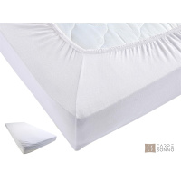 Heavy Jersey Spannbettlaken aus 100% Baumwolle Weiß 140 x 200 cm