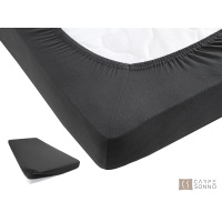 Heavy Jersey Spannbettlaken aus 100% Baumwolle Anthrazit 180 x 200 cm