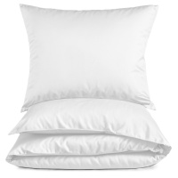 Mikrofaser Bettwäsche 135x200 cm aus 100% Polyester - Uni Weiß