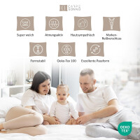 Mikrofaser Bettwäsche 135x200 cm aus 100% Polyester - Uni Nougat