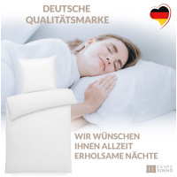 Mikrofaser Bettwäsche 135x200 cm aus 100% Polyester - Uni Nougat