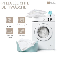 Renforce Kissenbezug im 2er Set aus 100% Baumwolle - Uni Rot 40x80 cm