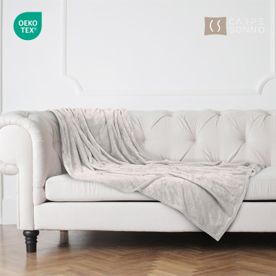 Kuscheldecke Cashmere Touch aus 100% Mikrofaser Natur 150x200 cm
