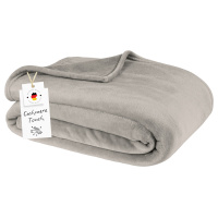 Kuscheldecke Cashmere Touch aus 100% Mikrofaser Grau 150x200 cm
