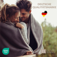 Kuscheldecke Cashmere Touch aus 100% Mikrofaser Grau 150x200 cm