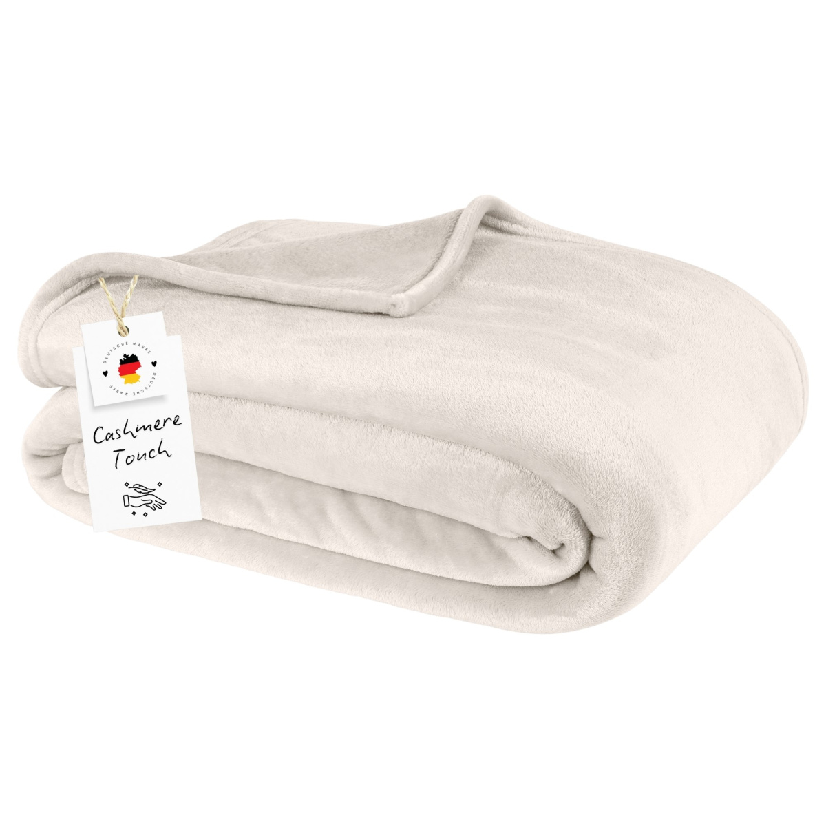 Kuscheldecke Cashmere Touch aus 100% Mikrofaser Natur...