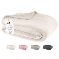 Kuscheldecke Cashmere Touch aus 100% Mikrofaser Natur 180x220 cm