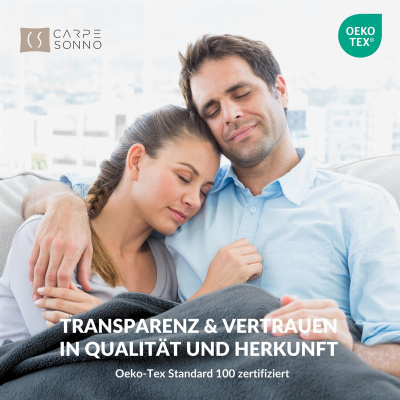 Kuscheldecke Cashmere Touch aus 100% Mikrofaser Grau 180x220 cm