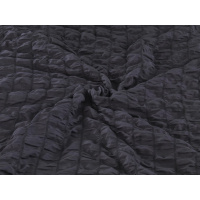 Seersucker Wende-Bettwäsche 135x200 cm aus 100% Polyester – Anthrazit