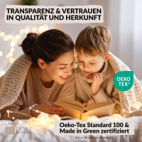 Biber Bettwäsche 135x200 cm aus 100% Baumwolle – Beige Uni