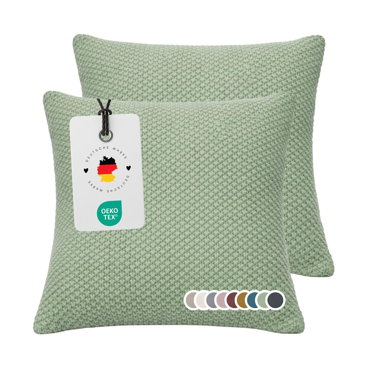 Strick-Kissenbezug 50x50 cm aus 100% Polyacryl –...