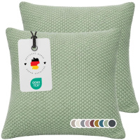 Strick-Kissenbezug 50x50 cm aus 100% Polyacryl – Einfarbig