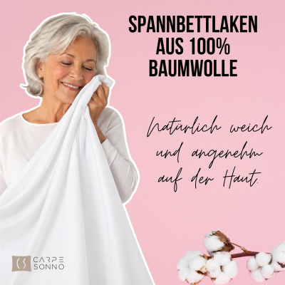 Jersey Spannbettlaken 140x200 - 160x200 cm aus 100% Baumwolle – Braun