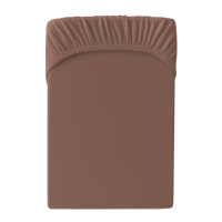 Jersey Spannbettlaken 140x200 - 160x200 cm aus 100% Baumwolle – Braun