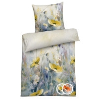 Mako-Satin Bettwäsche aus 100% Baumwolle – Mohnblume