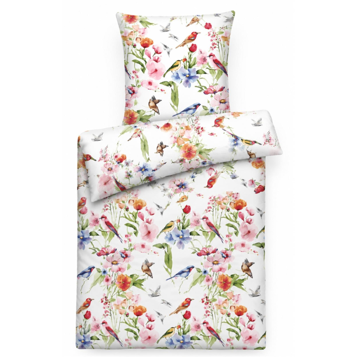 Mako-Satin Bettwäsche aus 100% Baumwolle –...