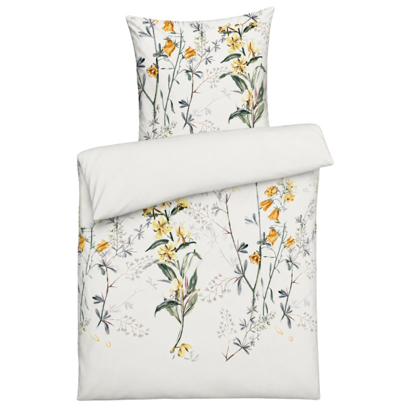 Mako-Satin Bettwäsche aus 100% Baumwolle – Wildblumen