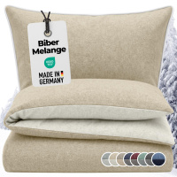 Biber Wende-Bettwäsche aus 100% Baumwolle – Melange