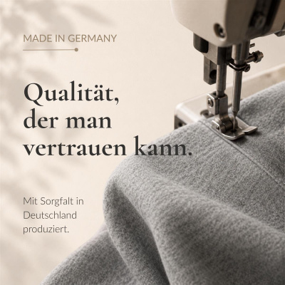 Biber Bettwäsche 155x220 cm aus 100% Baumwolle – Marine/Grau