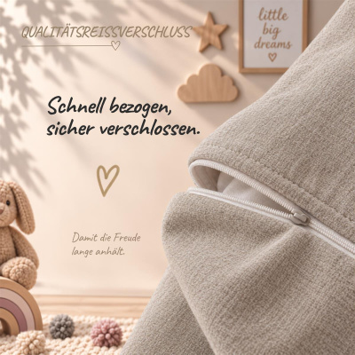 Biber Kinderbettwäsche 100x135 cm aus 100% Baumwolle – Eisbären