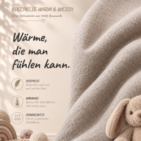 Biber Kinderbettwäsche 100x135 cm aus 100% Baumwolle – Eisbären